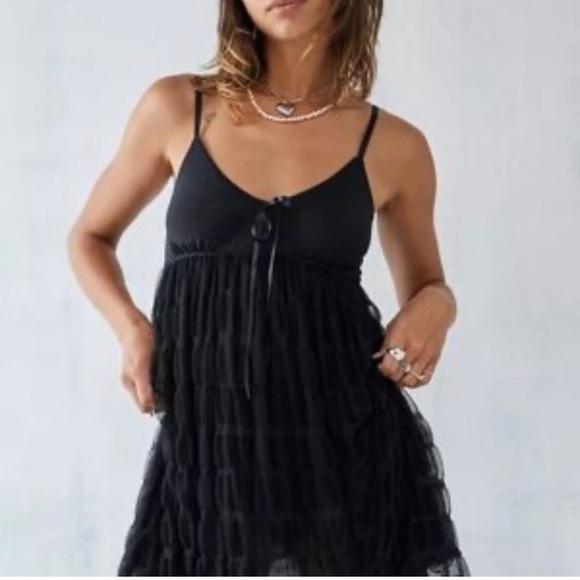 Urban Outfitters Black Mini Dress - Picture 2 of 10